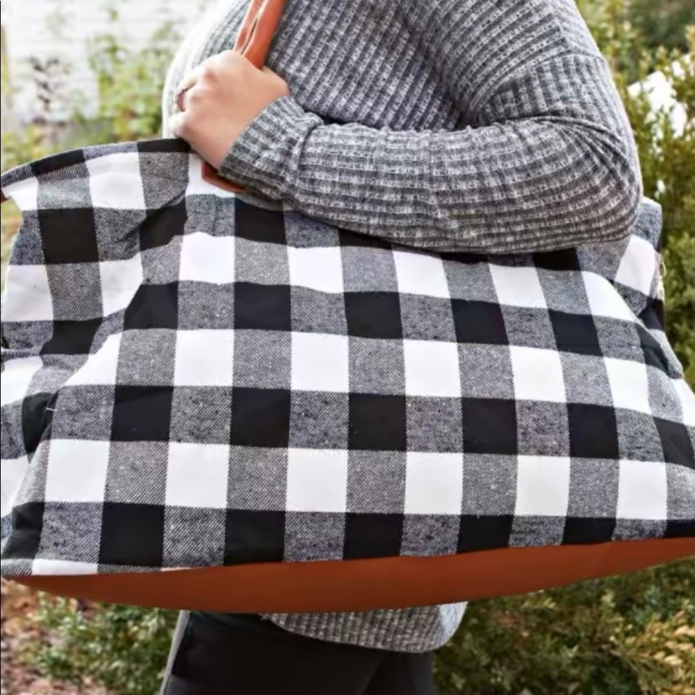 Buffalo Plaid Weekender Bag